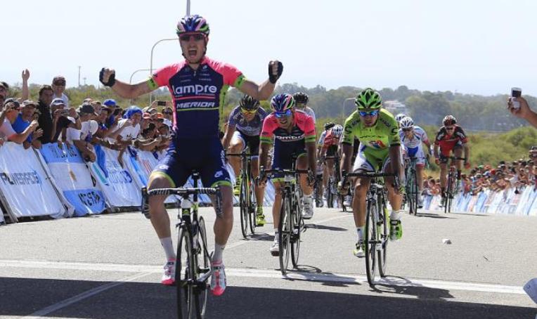 Modolo a segno nella tappa conclusiva del Tour de San Luis (foto Bettini)