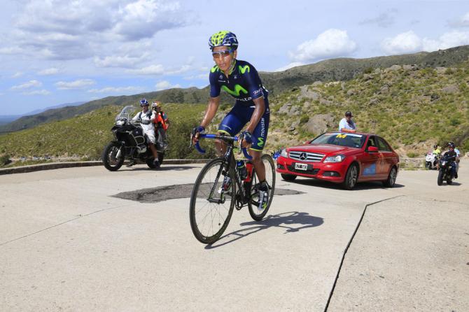 Quintana allattacco sulla dura salita del Cerro el Amago (foto Bettini)