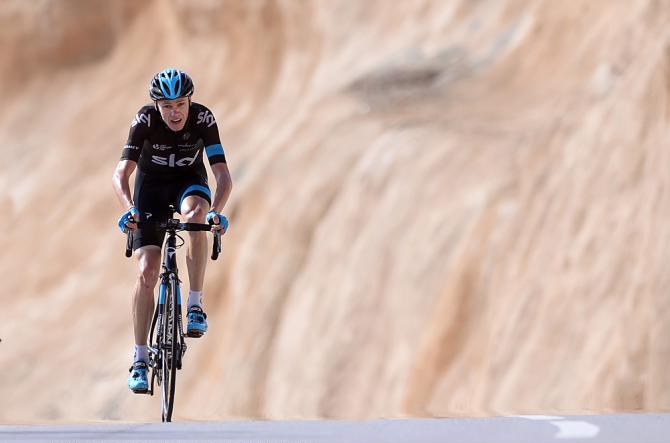 Froome allattacco sulla salita della Green Mountain (foto Tim de Waele/TDW Sport)