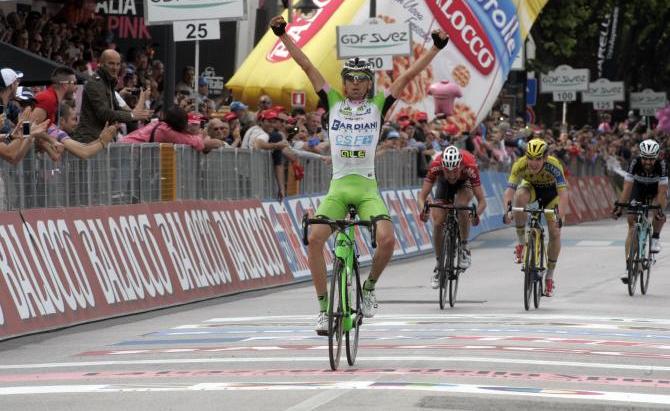 La terza perla della Bardiani al Giro 2014 è firmata da Pirazzi (foto Bettini)