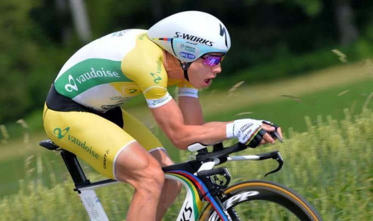 Martin in azione sulle strade del circuito di Worb (foto Tim de Waele/TDW Sport)