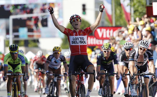 Secondo successo per il francese della Lotto Belisol sulle strade di casa (foto Bettini)