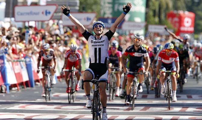 Degenkolb riassapora il gusto del successo sul traguardo di Córdoba: era dal 30 marzo, giorno della Gand-Wevelgem, che non vinceva (foto Bettini)