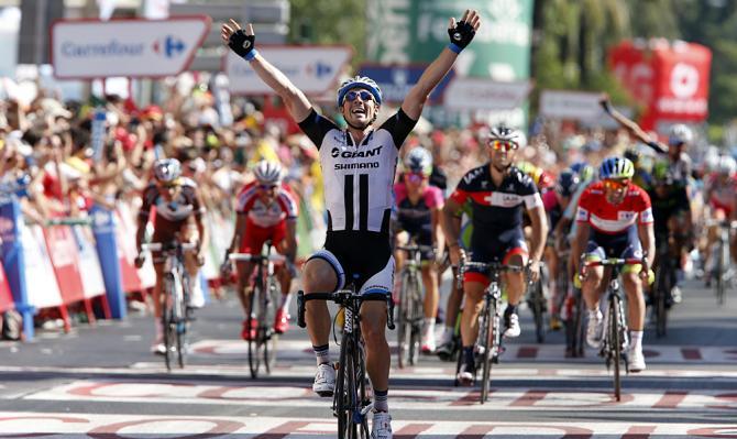 Degenkolb riassapora il gusto del successo sul traguardo di Córdoba: era dal 30 marzo, giorno della Gand-Wevelgem, che non vinceva (foto Bettini) 