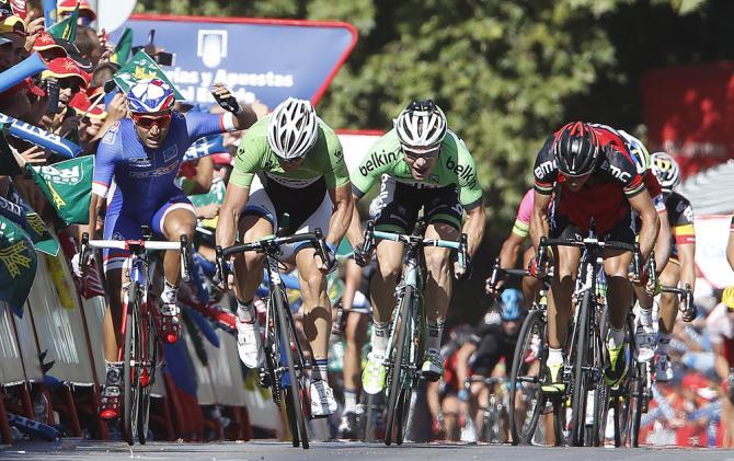 Degenkolb riassapora il gusto del successo sul traguardo di Córdoba: era dal 30 marzo, giorno della Gand-Wevelgem, che non vinceva (foto Bettini) 