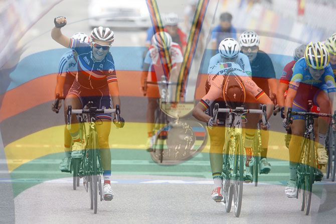 La francese Pauline Ferrand-Prévot si laurea campionessa del mondo femminile ai mondiali di Ponferrada (foto Bettini)