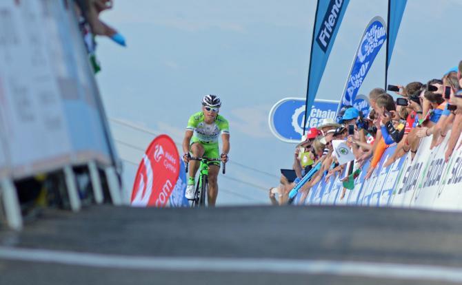 Zardini a pochi passi dalla vittoria nella terza tappa del Tour of Britain (foto Rob Lampard)
