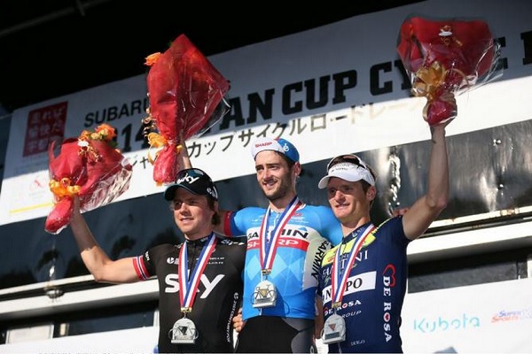 Il podio della Japan Cup 2014 (foto tdwsport)