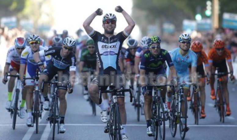 Cavendish ottiene la sua quinta vittoria stagionale in quel di Almería (foto Bettini)