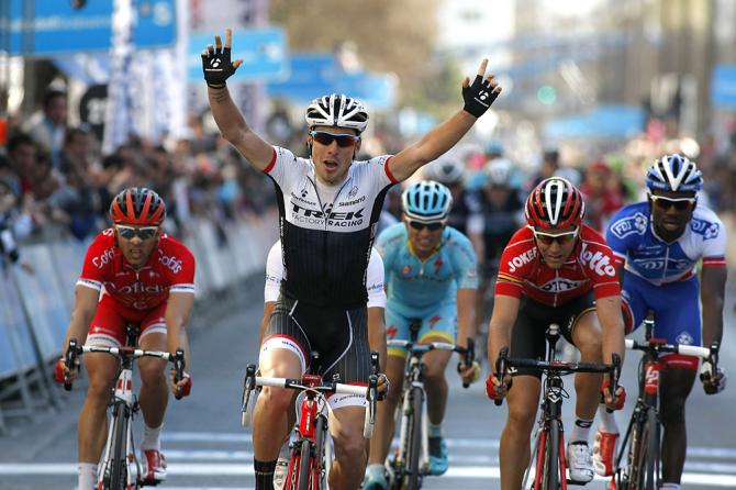 Vittoria italiana a Vitoria: a firmarla allo sprint è Fabio Felline (foto Bettini)