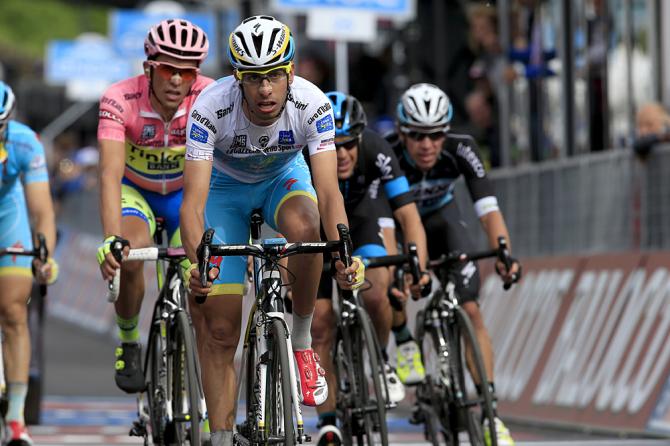 Fabio Aru vince la volatina per il quarto posto in quel di Campitello Matese (foto Getty Images Sport)