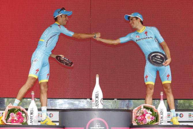 Aru e Landa, gli altri due inquilini del podio (foto Bettini)