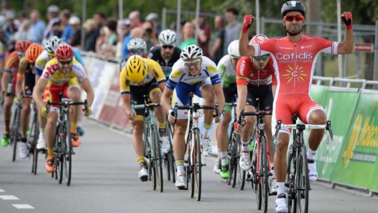 Bouhanni perfeziona con la vittoria nella Halle-Ingooigem la propria macchina in vista del Tour de France (foto AFP)