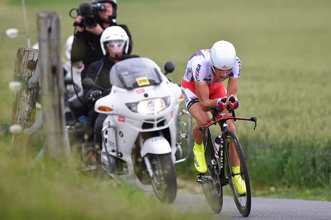  Simon Spilak in azione nella determinate cronometro di Berna (foto Tim de Waele/TDWSport.com)