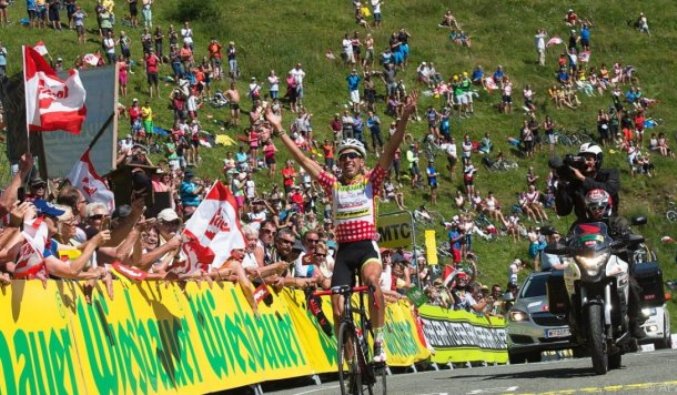 Lo spagnolo De La Parte vince anche il tappone delledizione 2015 del Giro dAustria (foto SN/APA) 