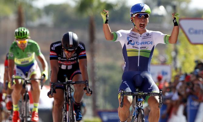 Il ventunenne Caleb Ewan batte allo sprint Degenkolb e Sagan nella quinta frazione della Vuelta a España (Getty Images)