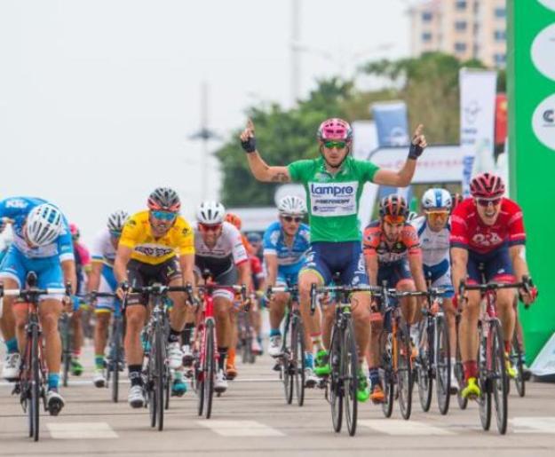 Il bis di Modolo sulle strade dellisola di Hainan (foto Jean-François Quénet)