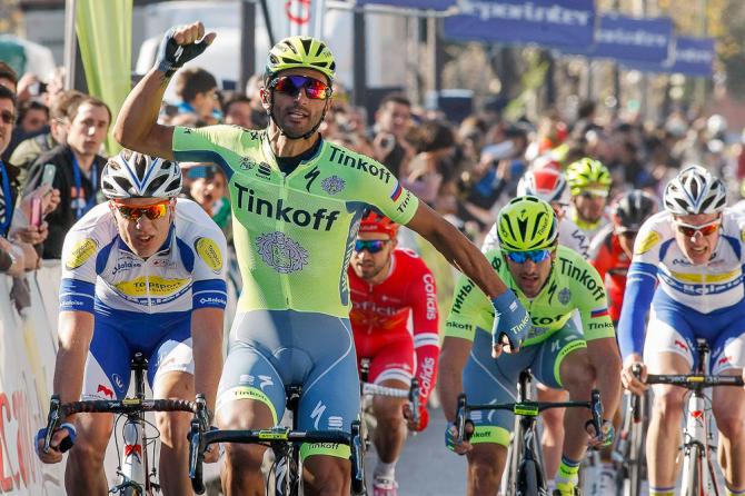 Incomincia bene per lItalia ledizione 2016 della Ruta del Sol: 1° Bennati nella tappa dapertura di Siviglia (foto Bettini)