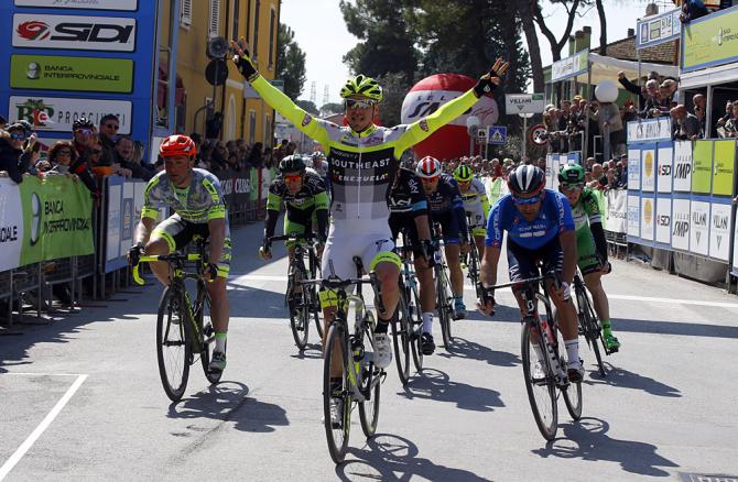 Belletti vince per la terza volta la tappa dapertura della Settimana Internazionale di Coppi e Bartali (foto Bettini)