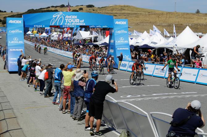 Sagan vince la 4a tappa del Giro di California sul traguardo posto sul famoso circuito di Laguna Seca (Getty Images Sport)
