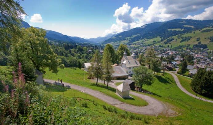 Megève vista dalla collina del chemin du Calvaire (megeve.com)