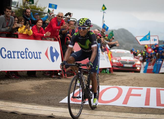Quintana doma i Laghi di Covadonga e taglia vittorioso uno dei più prestigiosi traguardi della storia del ciclismo ((Getty Images Sport)