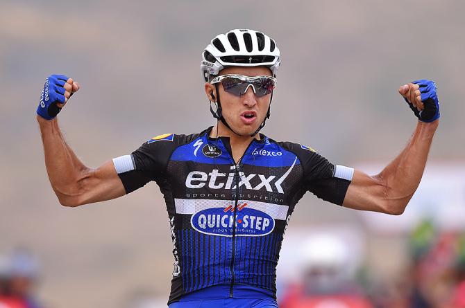Gianluca Brambilla batte tutti sul traguardo di Aramón Formigal (Tim De Waele/TDWSport.com)