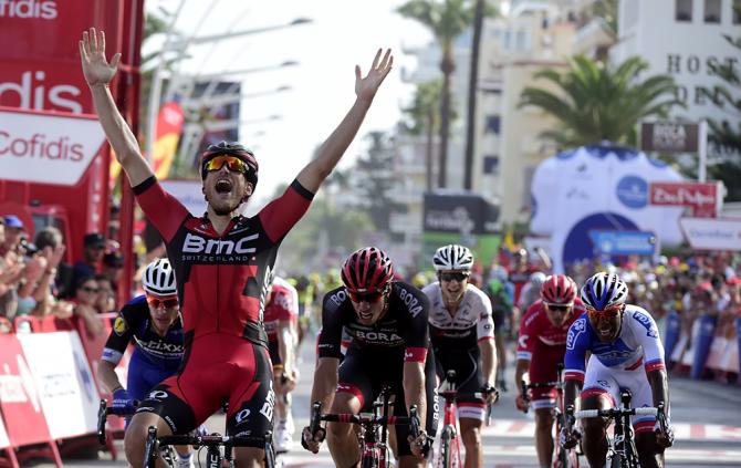 Il lussemburghese Drucker ottiene la sua prima vittoria importante in carriera al termine della 16a tappa della Vuelta (Getty Images Sport)