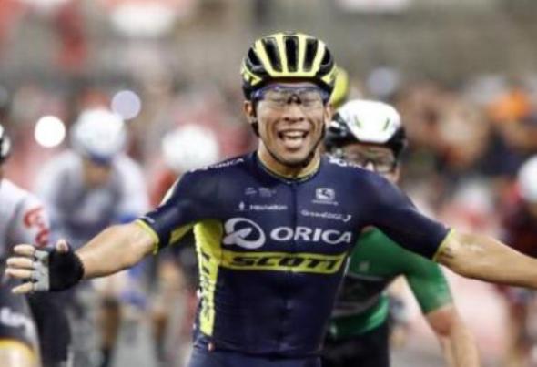 Dopo la delusione dellaltro giorno, oggi la gioia alberga sul volto di Caleb Ewan: stavolta laustraliano non si distrae e lultima tappa dellAbu Dhabi Tour è meritatamente sua (foto Bettini)