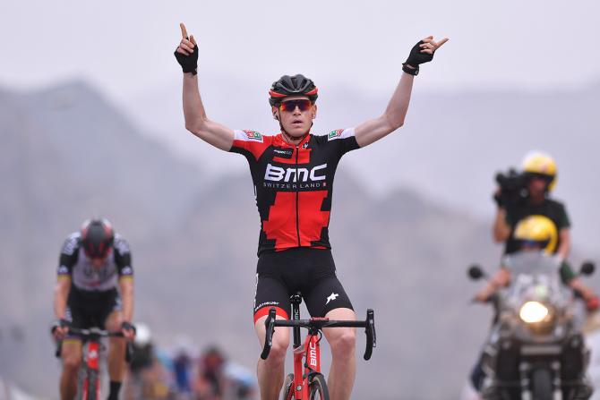 Con unattacco nel chilometro conclusivo, Ben Hermans porta a casa tappa e maglia sul traguardo di Al Bustan (foto Tim de Waele/TDWSport.com)