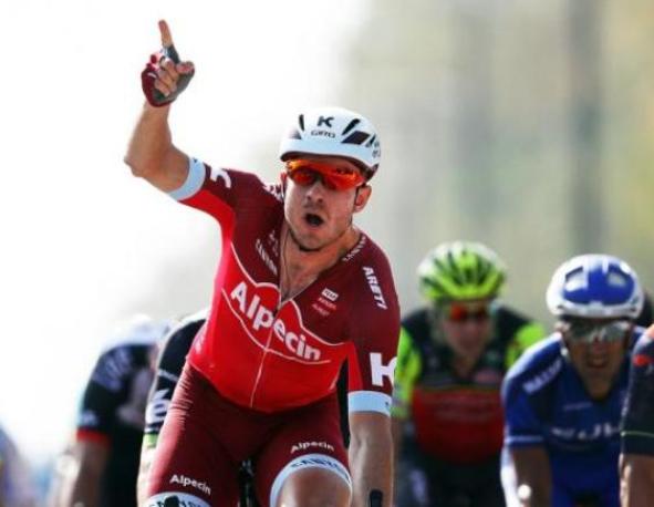 Un atipico norvegese al quale piace il caldo: è Alexander Kristoff, per il secondo anno consecutivo vincitore della tappa dapertura del Giro dellOman (Getty Images Sport)