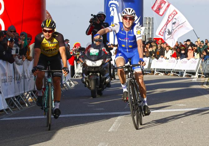 Il primo arrivo in salita della Volta ao Algarve vede sempre laffermazione di un corridore in maglia Quick Step (foto Bettini)