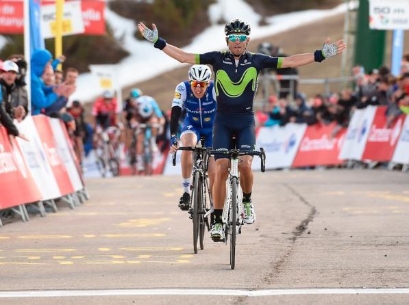 Alejandro Valverde conquista la prima tappa di montagna del Giro della Catalogna battendo Daniel Martin sul traguardo della Molina, dove dodici mesi fa conquistato la vittoria proprio il corridore irlandese (Getty Images Sport)