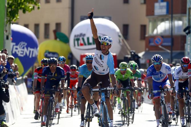 Matteo Montaguti torna al successo dopo 7 anni dattesa e lascia la sua impronta nella 4a frazione del Tour of the Alps (foto Bettini)