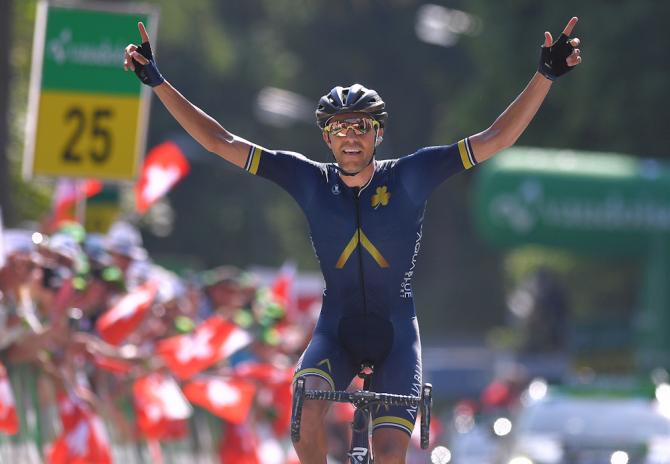 Oggi il siciliano Damiano Caruso ha riportato in Italia la maglia gialla del Tour de Suisse, ma la vera impresa lha compiuta Warbase (foto Tim de Waele/TDWSport.com)