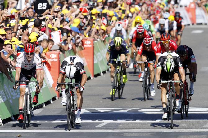 Il bis di Michael Matthews al Tour 2017, alla vigilia dei decisivi tapponi alpini (foto Bettini)