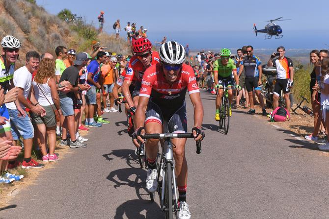 Contador allattacco sulle ripide rampe del Garbì (Tim de Waele/TDWSport.com)