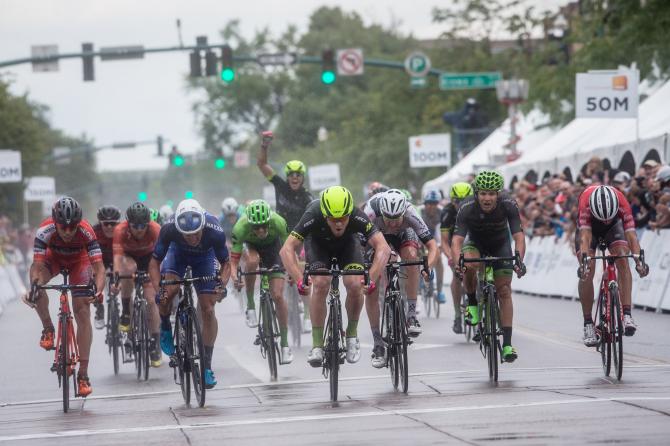 Nella Colorado Springs che vide laffermazione di Moreno Argentin ai mondiali del 1986 John Murphy tiene a battesimo con il successo nella tappa dapertura la prima edizione della Colorado Classic (foto Jonathan Devich/epicimages.us)