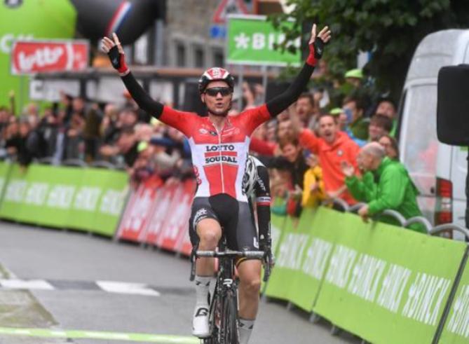 Tim Wellens vince la penultima tappa del BinckBank Tour, frazione rivelatasi fondamentale per i giochi di classifica della corsa belgo-olandese (Tim de Waele/TDWSport.com)