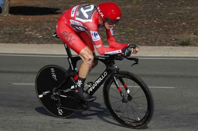 Froome surgela la Vuelta nella tappa a cronometro individuale di Logroño (foto Bettini)