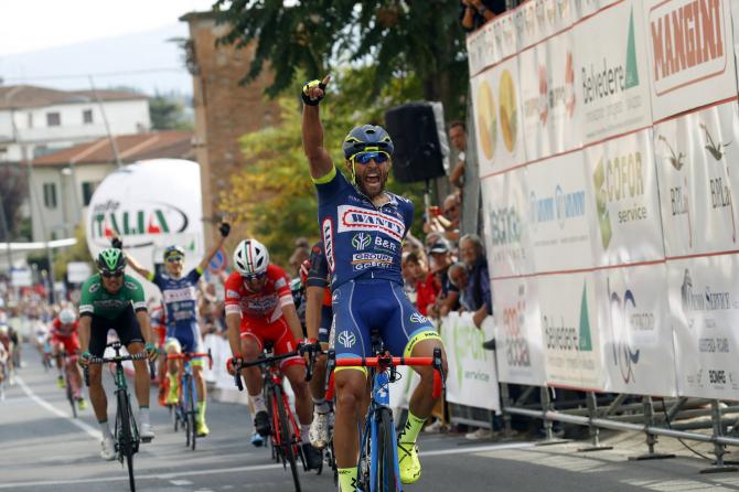Pasqualon continua la festa in casa Wanty aggiudicandosi la 65a edizione della Coppa Sabatini (foto Bettini)