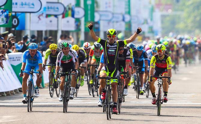 Jon Aberasturi inaugura la stagione ciclistica 2018 con il successo nella frazione dapertura del Tour of Hainan (www.tourofhainan.com)