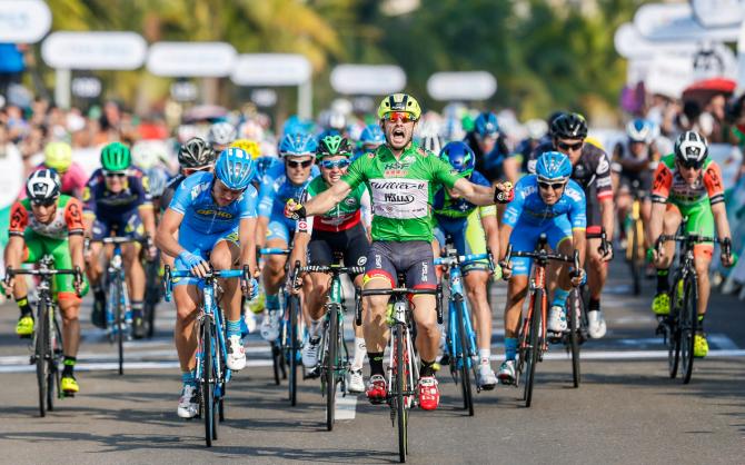 Jakub Mareczko ha un feeling particolare con le corse cinesi: dopo aver conquistato il Tour of Taihu Lake il velocista italo-polacco comincia bene anche il Tour of Hainan con un secondo, un primo posto e la classifica generale parziale (www.tourofhainan.com)