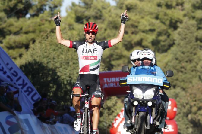 Diego Ulissi interrompe legemonia di Sam Bennett al Giro di Turchia (foto Bettini)