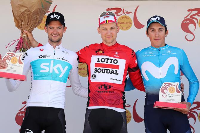 Il podio delledizione 2018 della corsa andalusa (foto Bettini)