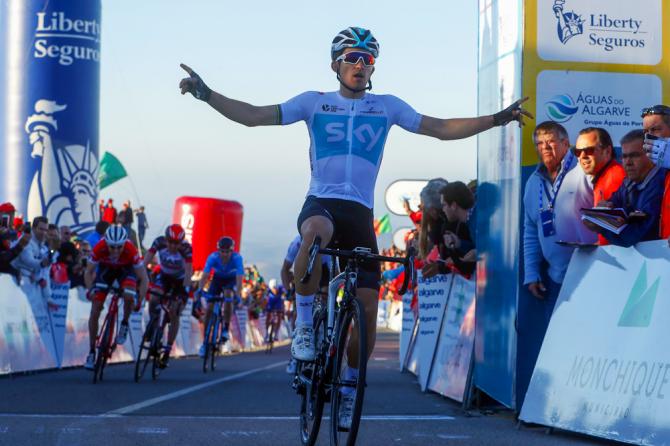 È stata una giornata trionfale per la Sky sulle strade della penisola iberica: dopo il successo di Poels alla Vuelta a Andalucía arriva quello di Kwiatkowski alla Volta ao Algarve (foto Bettini)