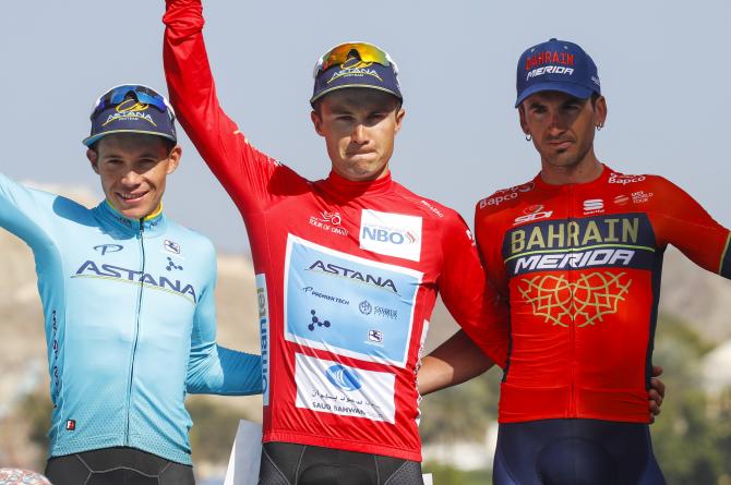 Il podio del Tour of Oman 2018 (foto Bettini)