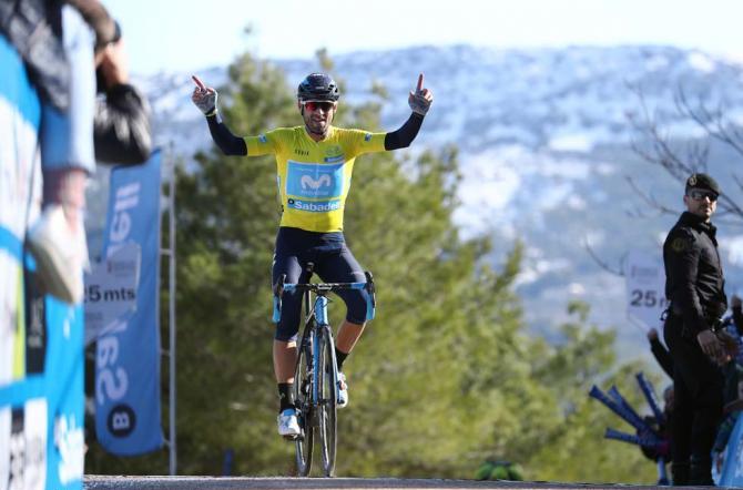 In cima allAlto de Las Canteras altra stilettata di Valverde sulle strade della Vuelta Valenciana 2018 (foto Tim de Waele/TDWSport.com)
