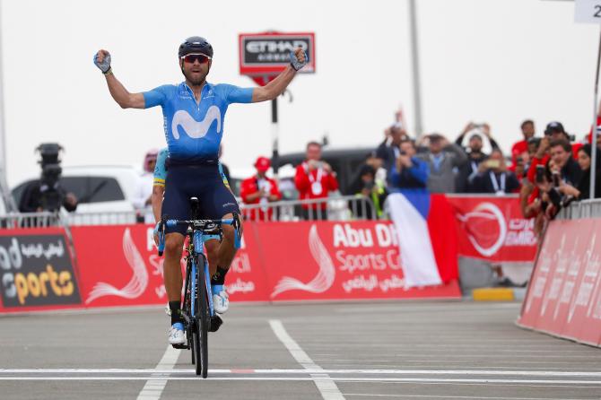 Unaltra perla di Valverde: suo il Jebel Hafeet e sua la classifica finale dellAbu Dhabi Tour (foto Bettini)