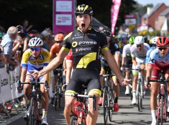 Romain Cardis vince la tappa dapertura del Tour de Wallonie (foto Marc Van Hecke)